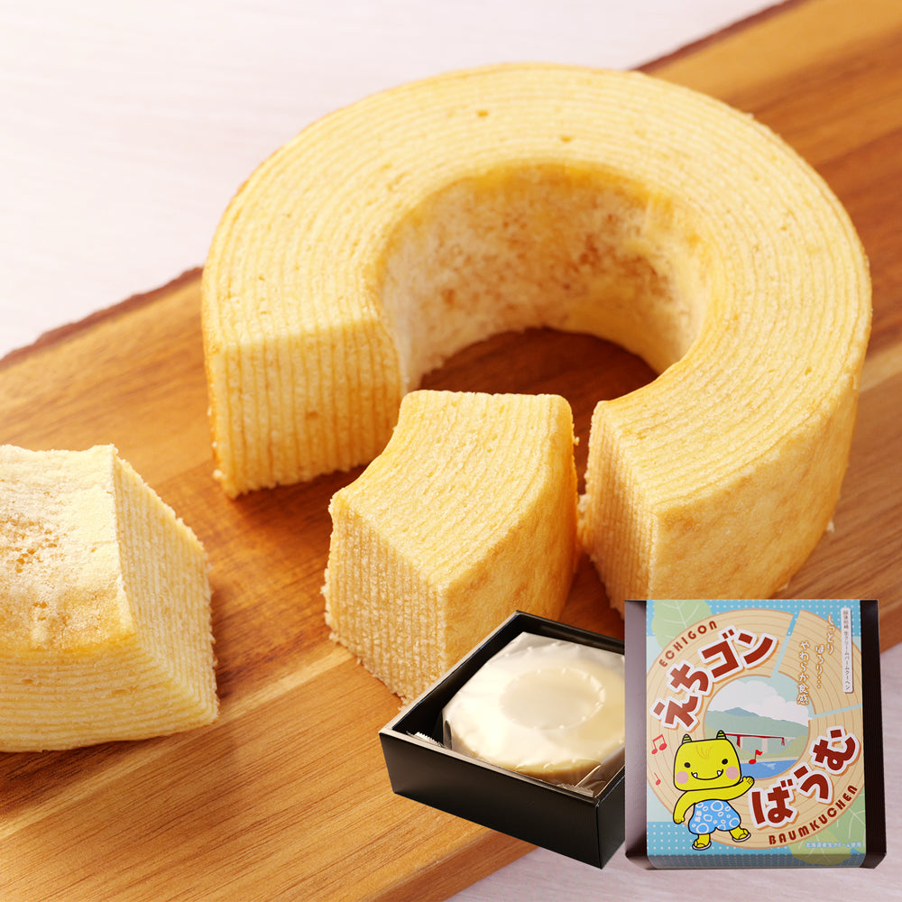 ぎおん柏崎花火祭り 土産 生クリームバームクーヘン えちゴンばうむ