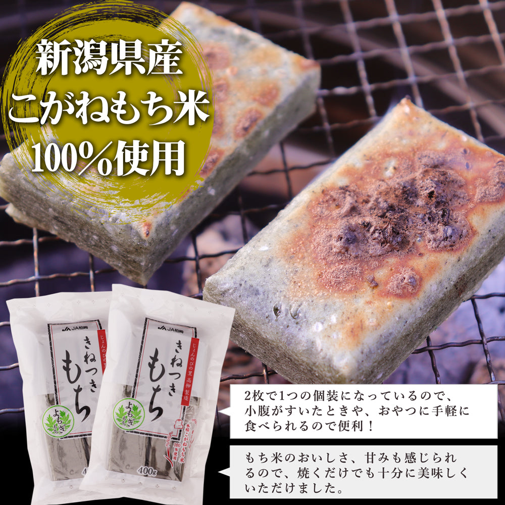 新潟県産 きねつきもち よもぎもち 400g×2袋 JAえちご中越