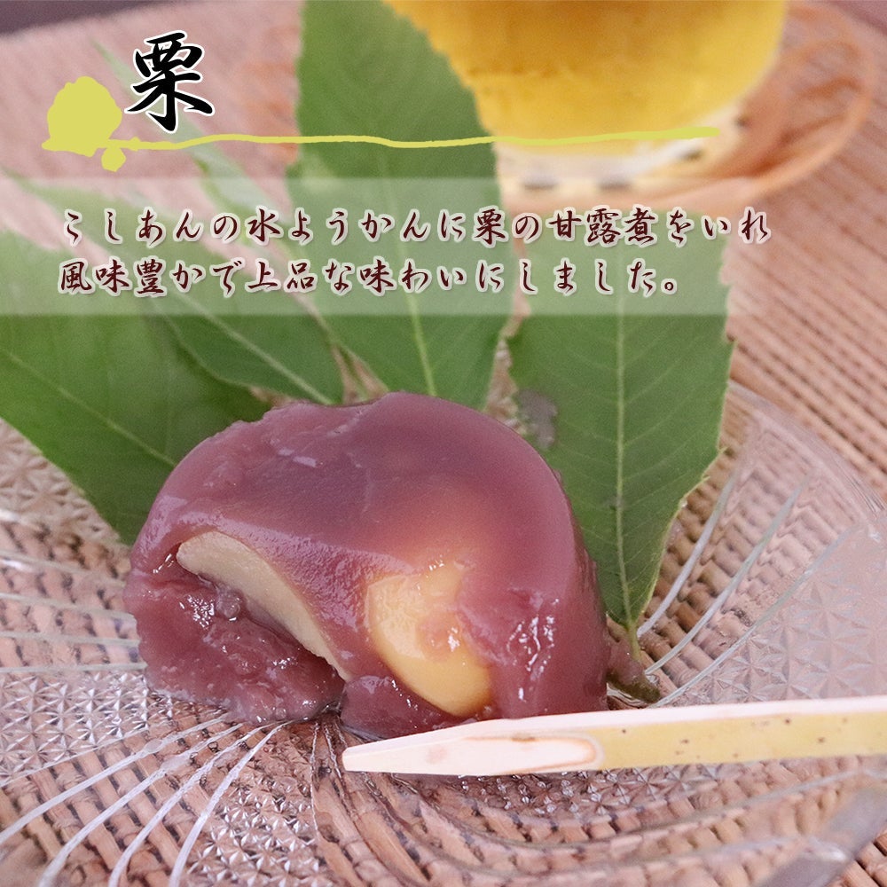 いろはや 水ようかん 15個 こし かのこ 栗 各5個