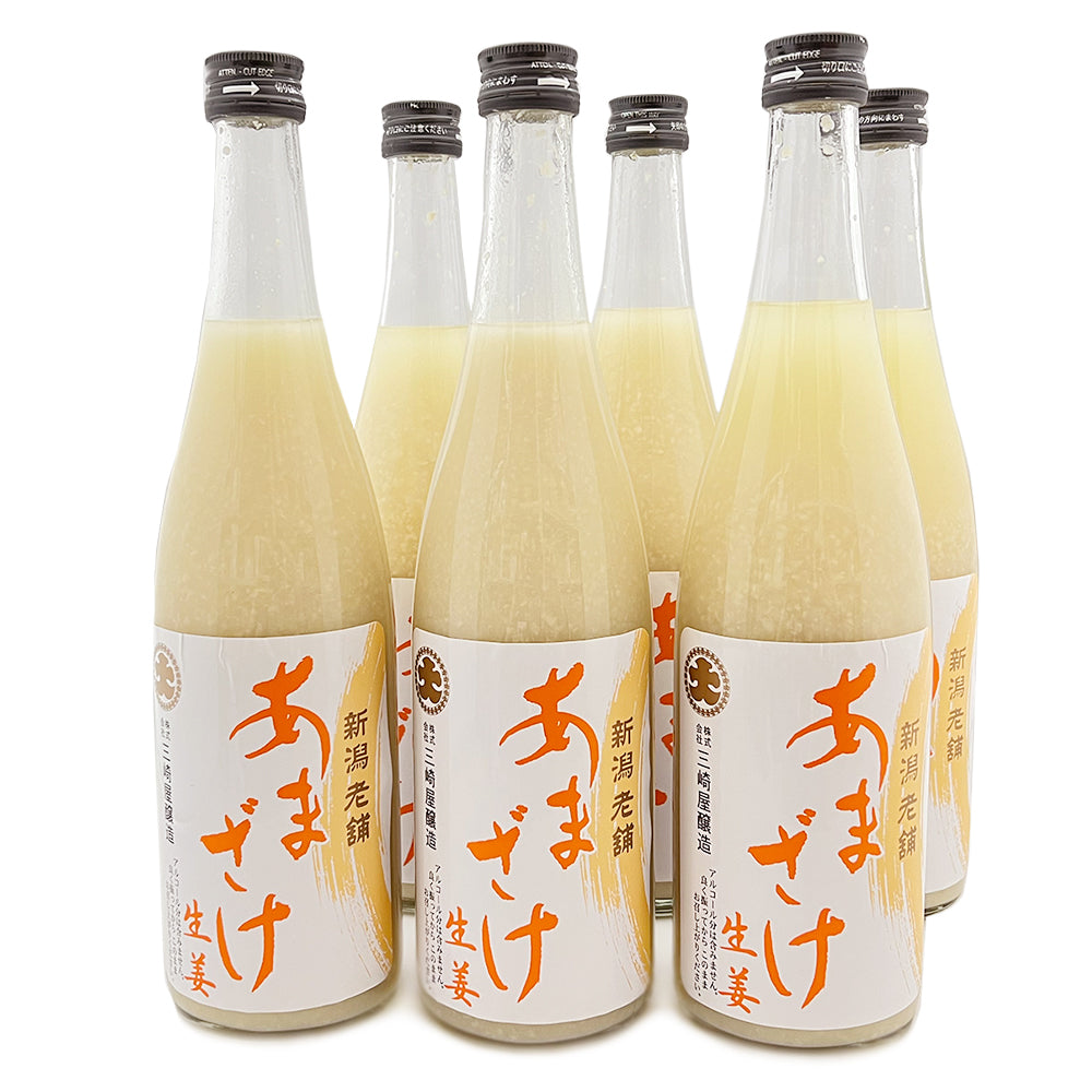 甘酒ストレート 生姜甘酒 740g×6本 三崎屋醸造