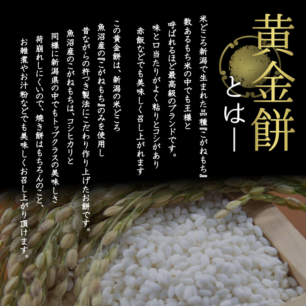 極上あんこと魚沼産黄金もちセット 黄金もち300g×4袋 こしあん・小倉あん 各1袋