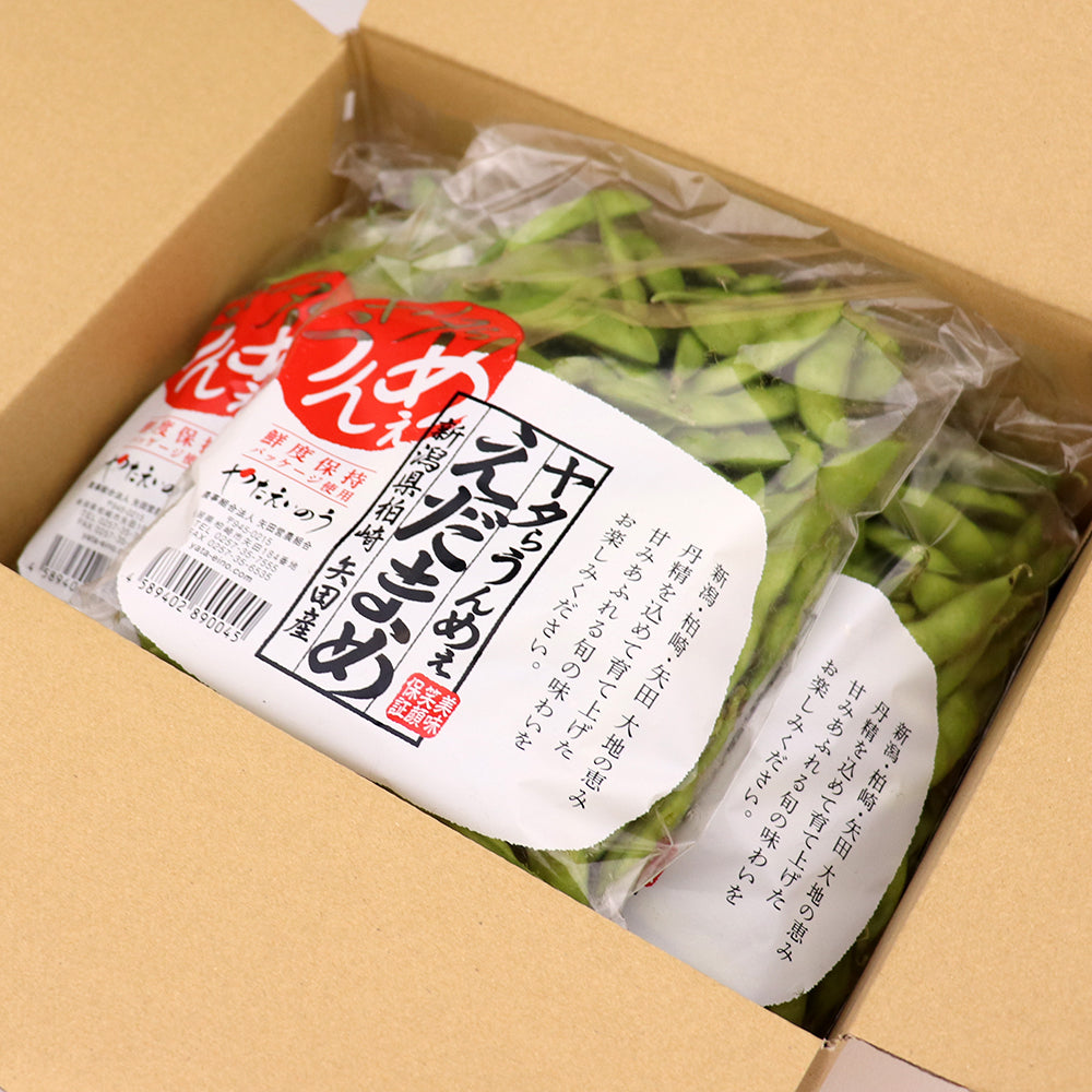 新潟県 矢田産 枝豆 1.5Kg (500g×3袋)