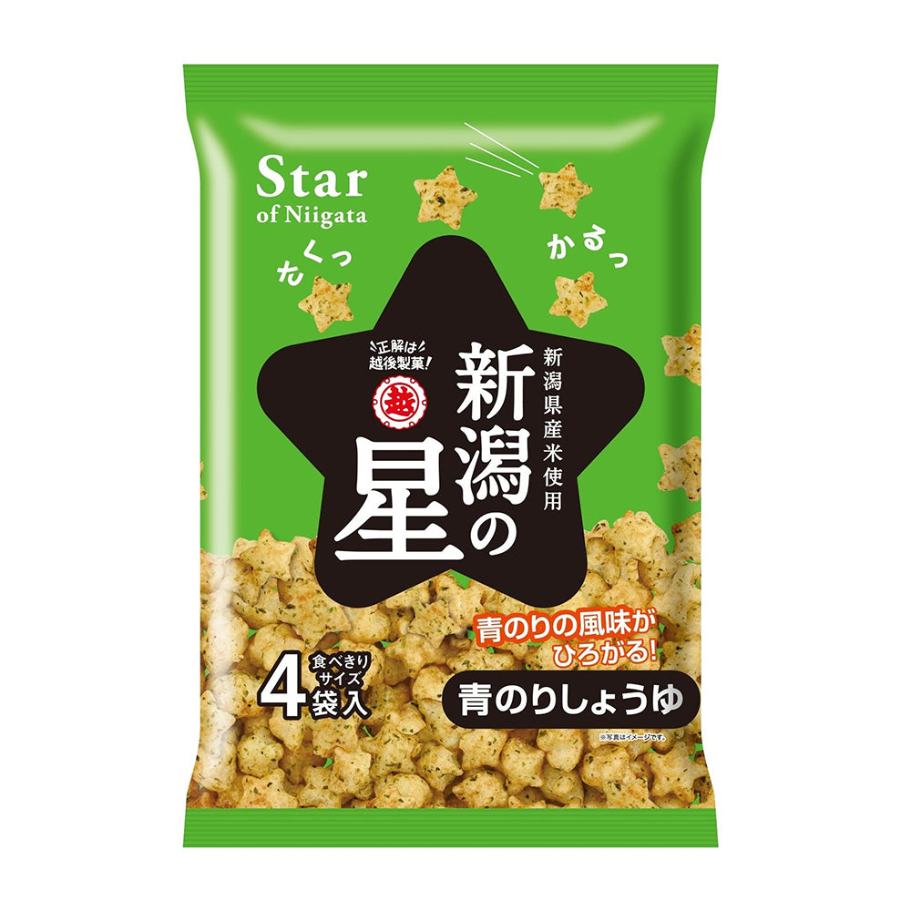 新潟の星 青のりしょうゆ 80g×12袋（1箱） 越後製菓