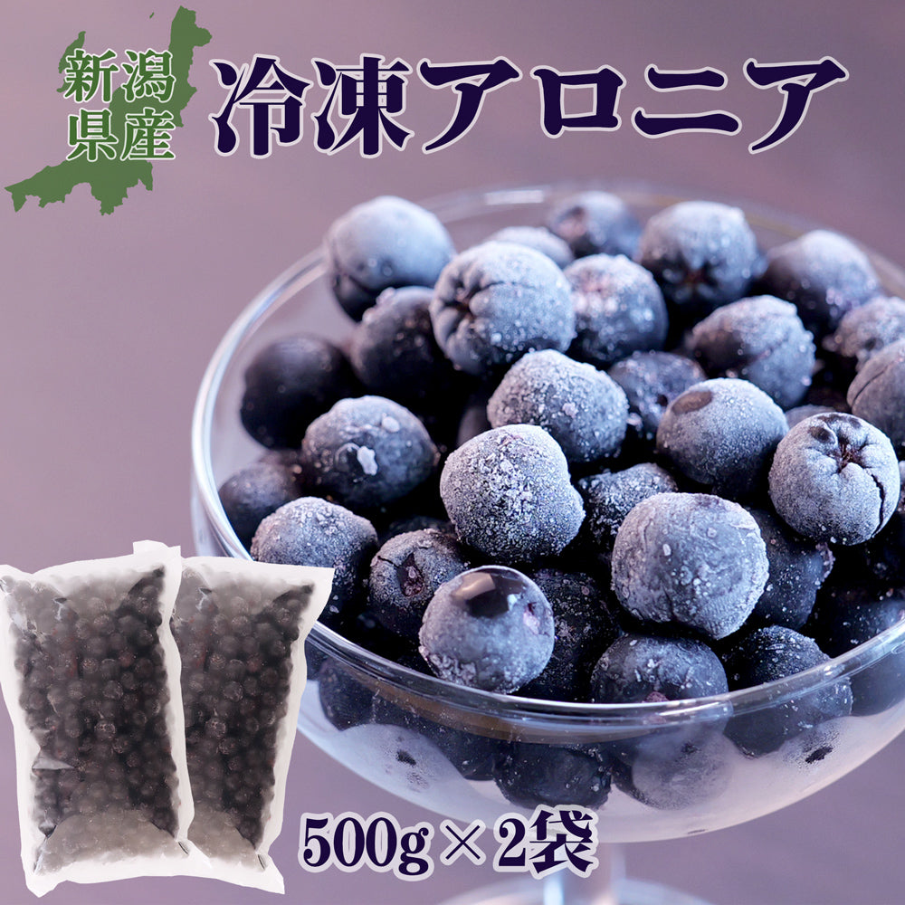 冷凍アロニア 500g×2袋 産地直送(代引き不可)