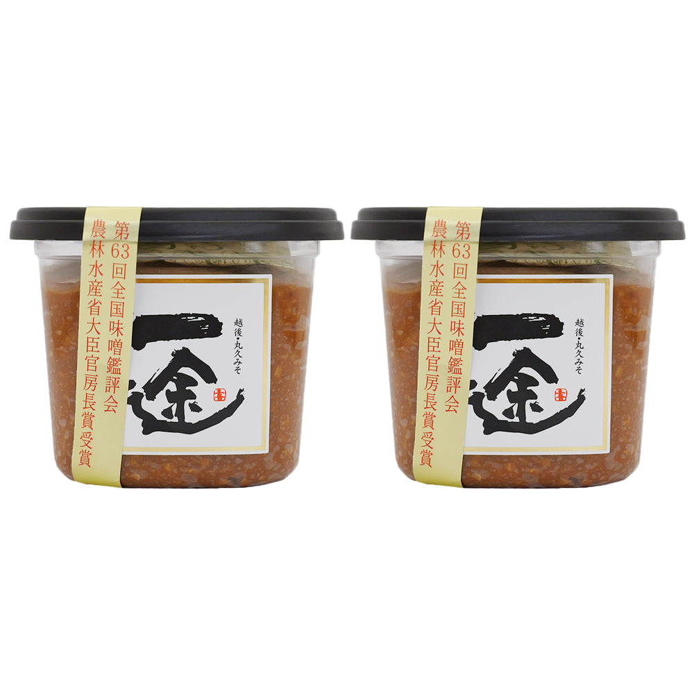 天然醸造味噌 一途 500g×2個 丸久味噌