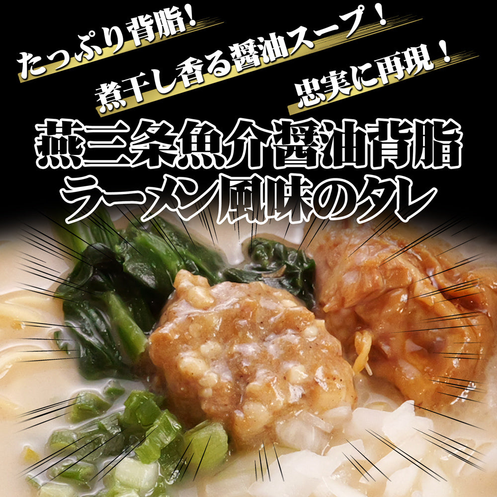 燕三条魚介醤油背脂ラーメン風味のタレ 90g×4個