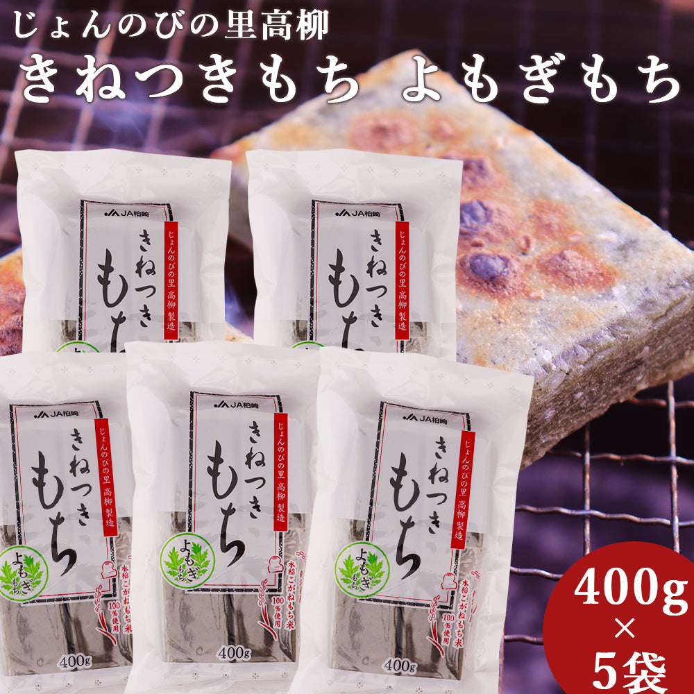 新潟県産 きねつきもち よもぎもち 400g×5袋 2kg JAえちご中越