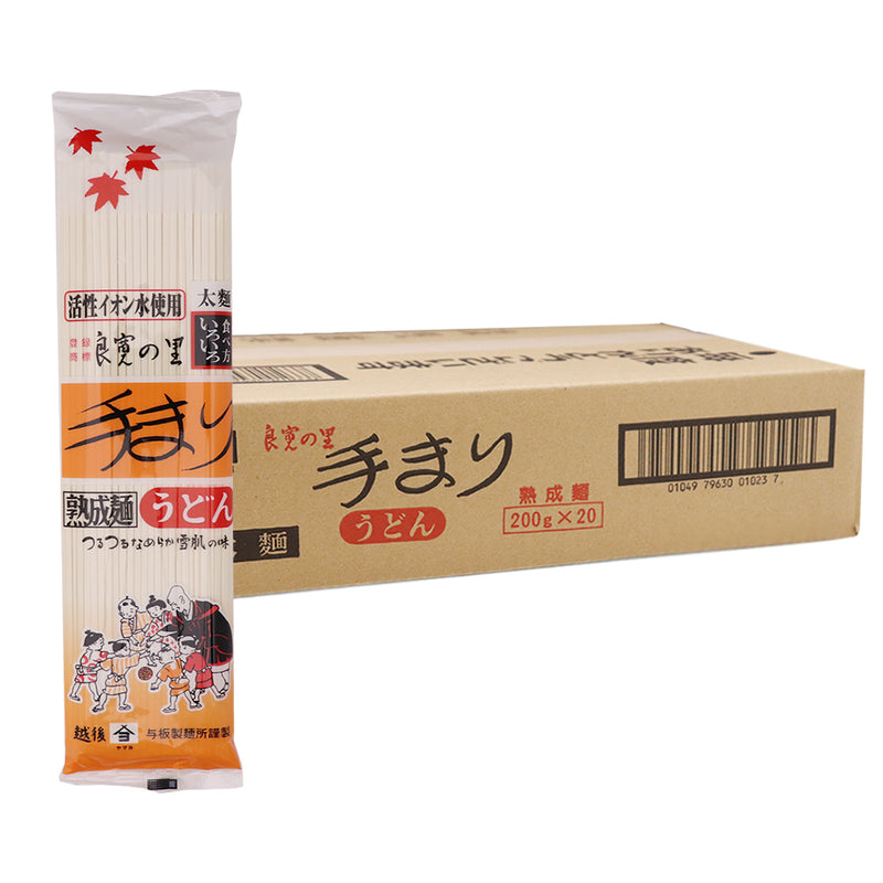 手まりうどん 太麺 20把 (200g×20入) 与板製麺所